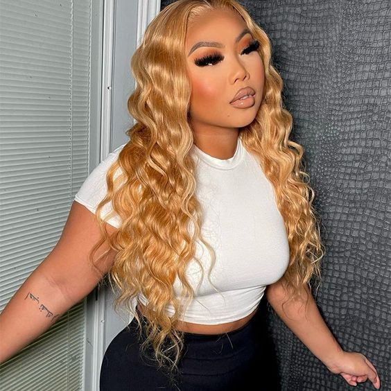 ISEE Wear Go Body Wave Honey Blonde 27 Color Wigs Pre Cut Glueless
