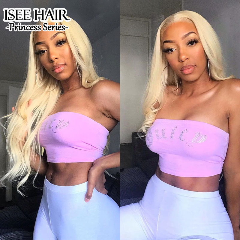 #613 Blonde Straight Lace Beyonce Wigs High Density Human Virgin Hair Wigs