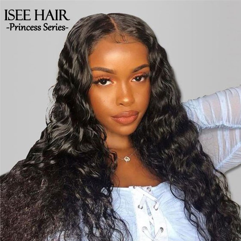 ISEE HAIR New Arrival Upart Wig , Natural Black Loose Deep Wigs