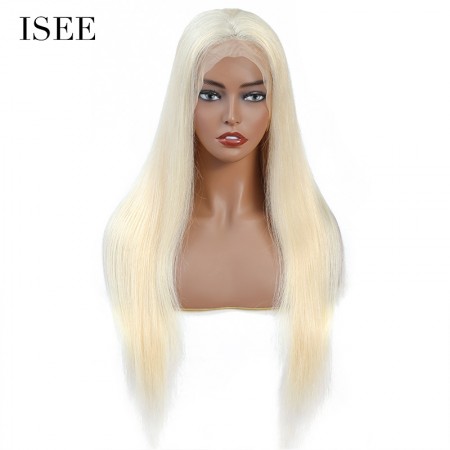 #613 Blonde Straight Lace Wigs High Density Human Virgin Hair Wigs | ISEE HAIR 