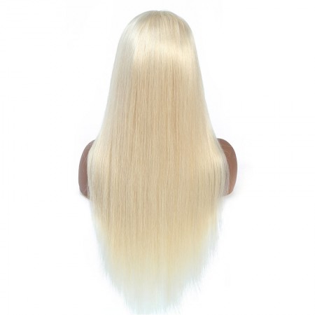 #613 Blonde Straight Lace Wigs Natural Density Human Virgin Hair Wigs | ISEE HAIR 