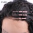 ISEE 150% Density Lace Front Wig Deep Curly, 100% Human Virgin Hair Deep Curly
