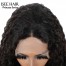 ISEEHAIR Water Wave Tpart Wig Human Hair Natural Black Color Lace Part Wig with Natural Hairline