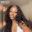 ISEE HAIR Deep Curly Lace Closure Wig Real Human Hair Wigs Preplucked With Natural Hairline