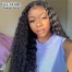 ISEE HAIR Water Wave Lace Front Wig Pre Plucked Human Hair Wigs