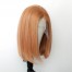 Ginger Bread Color Short Bob Straight 13*4 Lace Wigs. ISEE Hair