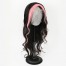 Light Pink Skunk Stripe Color Straight Wig 13*4 Lace Front Wig 