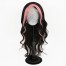 Light Pink Skunk Stripe Color Straight Wig 13*4 Lace Front Wig 