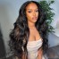 ISEE HAIR Body Wave Full Lace Wig,Pre Plucked Natural Hair Liner, 100% Human Virgin Hair Wigs