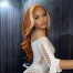 Ginger Orange With Blonde Streaks Color Straight 13*4 Lace Front Wig 