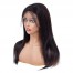ISEE HAIR Straight Hair Full Lace Wig,Pre Plucked Natural Hair Liner, 100% Human Virgin Hair Wigs