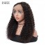 ISEE 150% Density 13*4 Lace Front Wig Kinky Curly, 100% Human Virgin Hair Kinky Curly