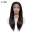 ISEE HAIR Straight Hair Full Lace Wig,Pre Plucked Natural Hair Liner, 100% Human Virgin Hair Wigs