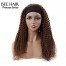 ISEE HAIR #4 Color Kinky Curly Headband Wig 100% Human Hair Color Wig