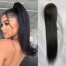 Drawstring Ponytail Extension Hair Straight Ponytail With Clip In 100% Human Hair