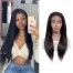 ISEE 150% Density Lace Front Wig Straight, 100% Human Virgin Hair Straight