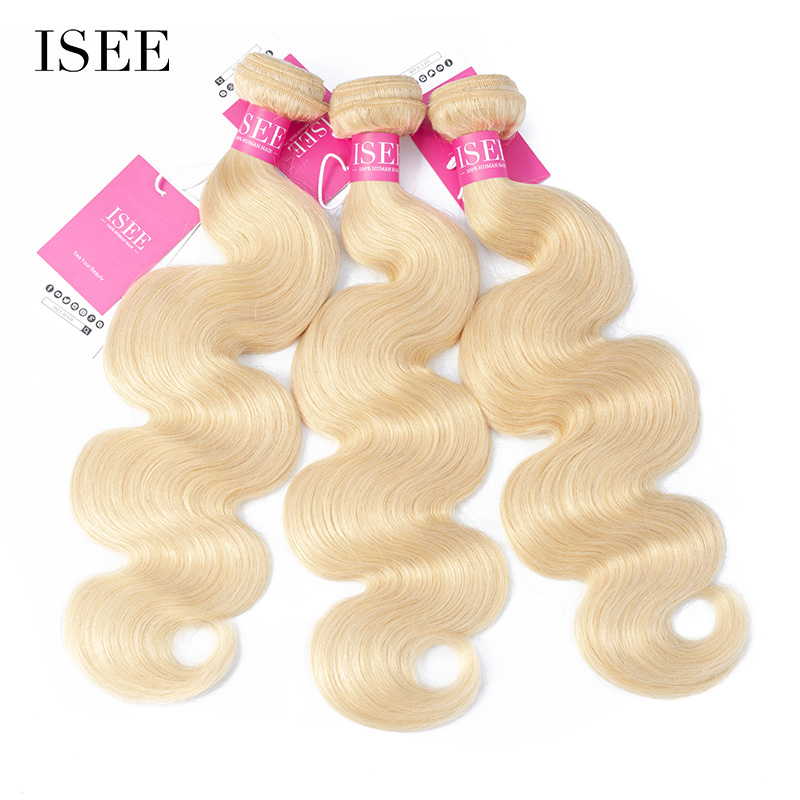 613 Blonde Body Wave Weaves Deal Double Weft Human Virgin Hair