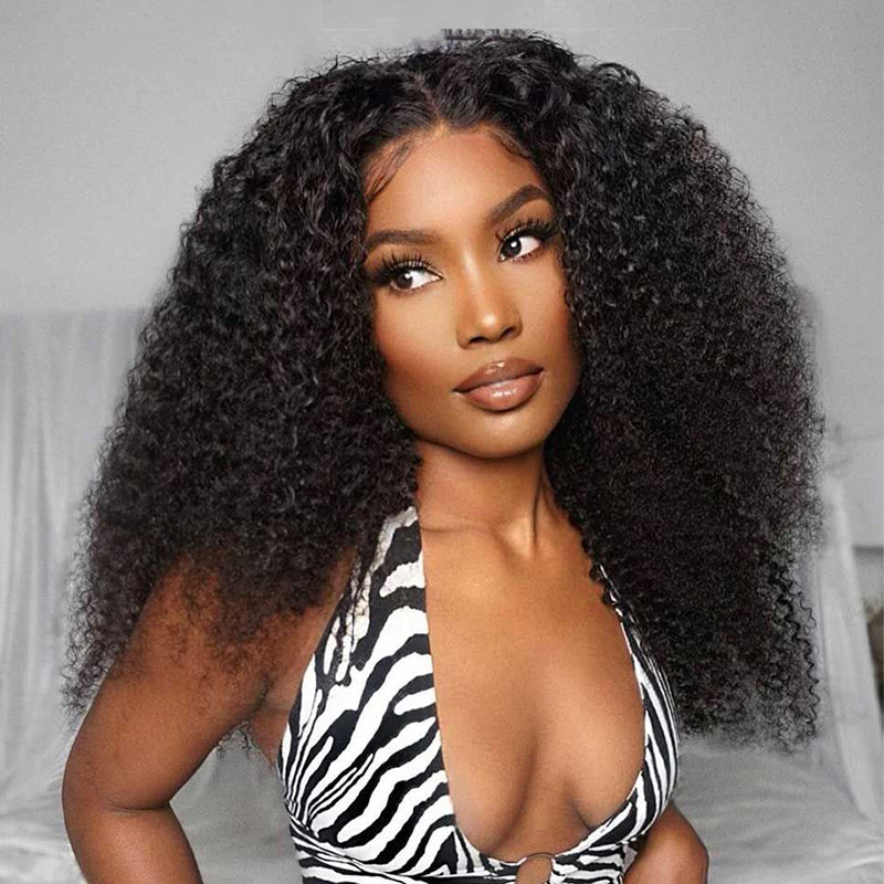 kinky curly Glueless  wig