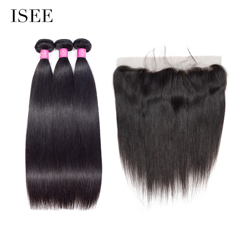 14A Grade Organique Hair 100% Human Virgin Hair Straight Hair 3 Bundles with Frontal Deal
