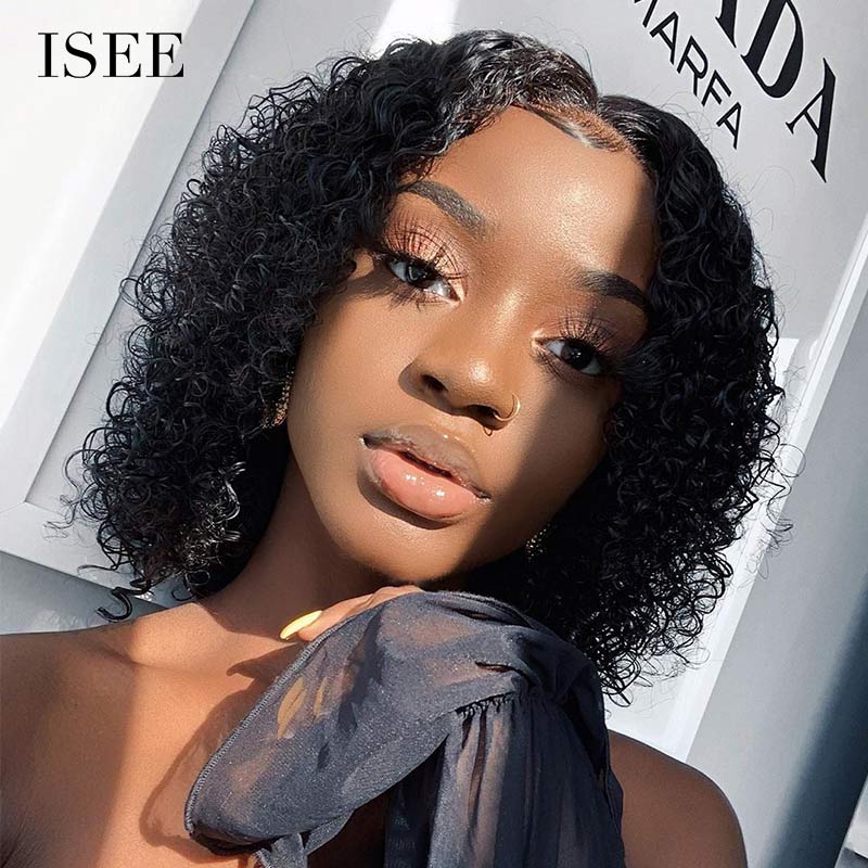 10 Inch Curly Wig 13*4 Bob Wigs