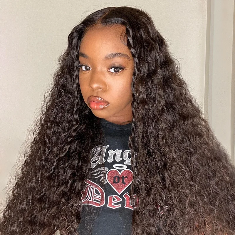 curly frontal wig style