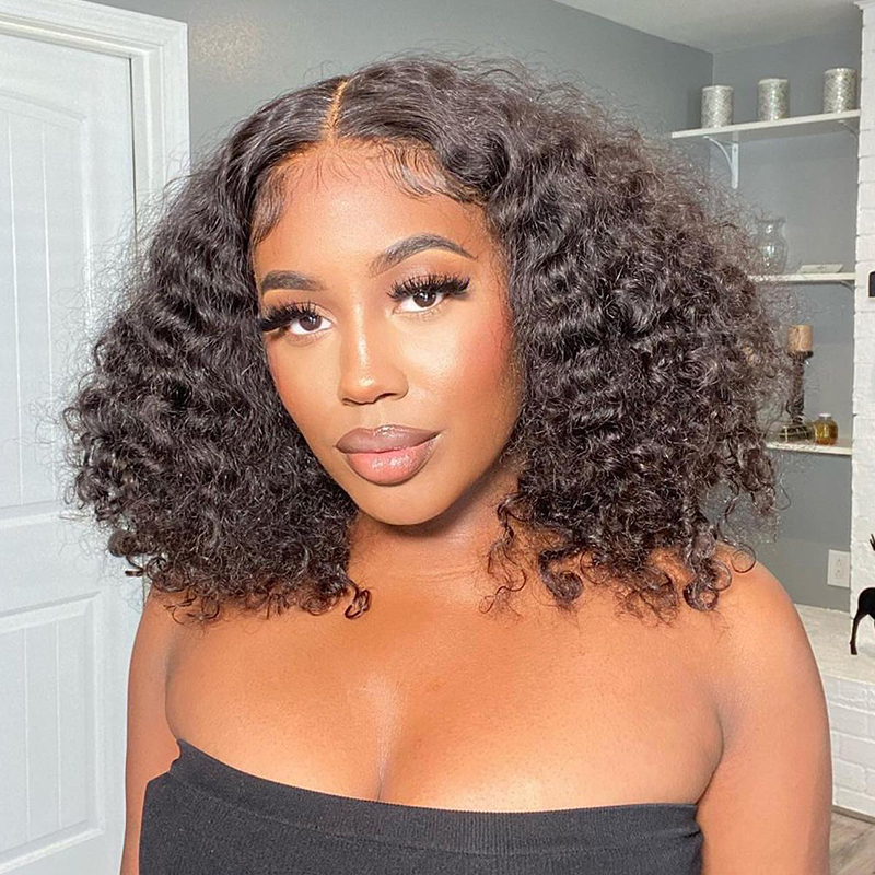 16 Inch Wig Water Wave Wear & Go Glueless Lace Wigs