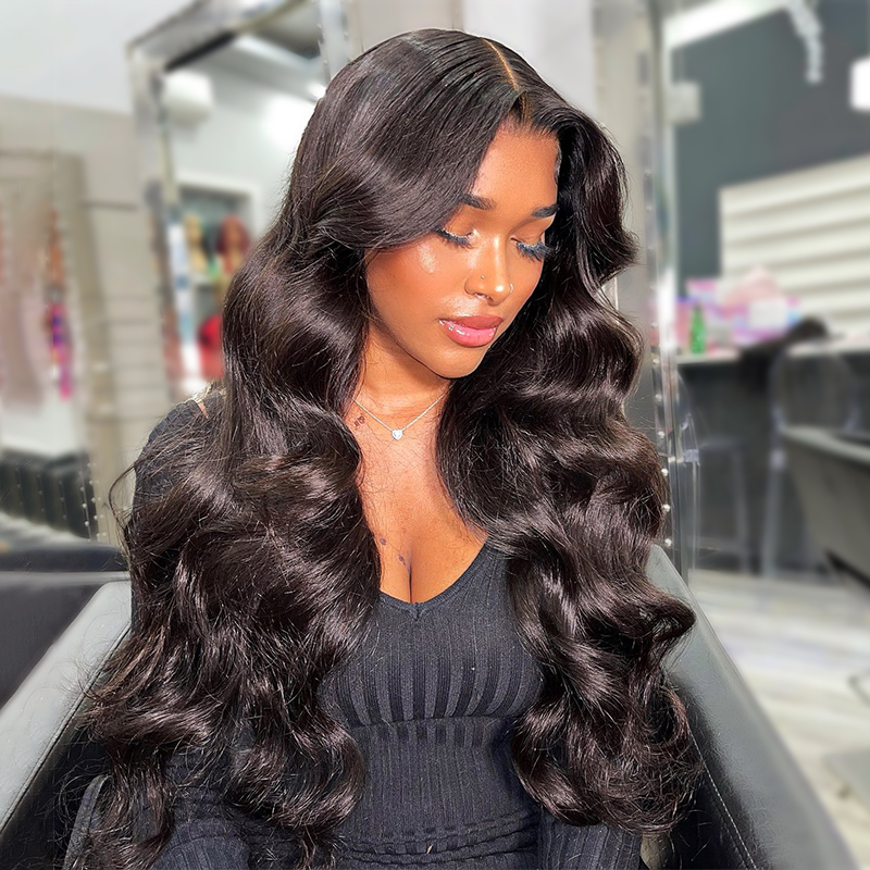 Body wave Glueless human hair wigs