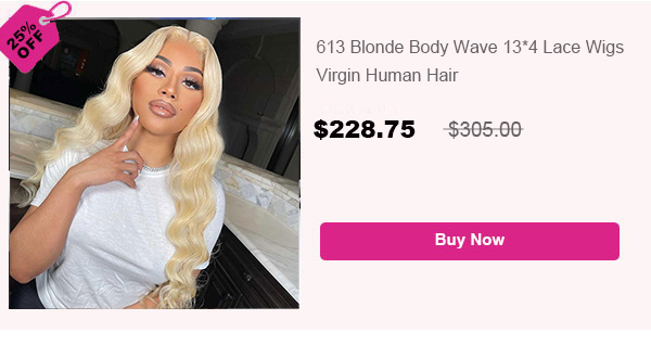 613 blonde body wave lace wig