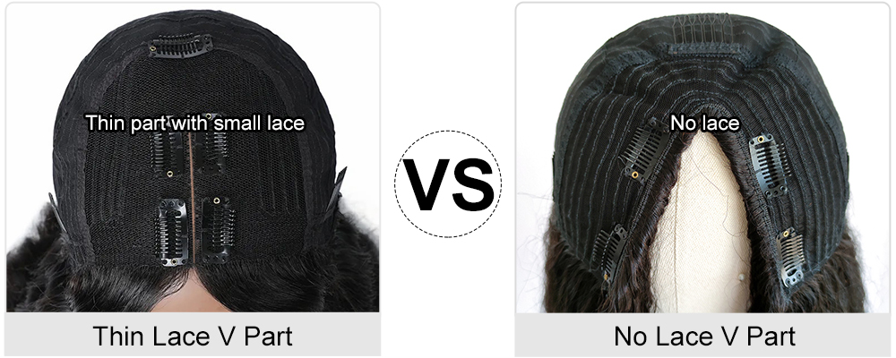 V part lace wig vs V Part no lace wig