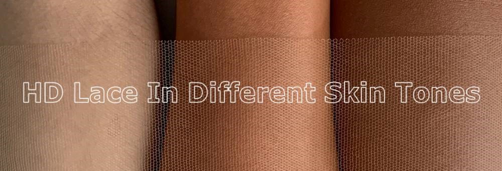 hd lace in different skin tones