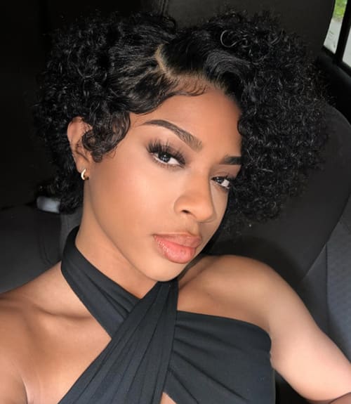 Pixie Haircut quick hairstyle for black women