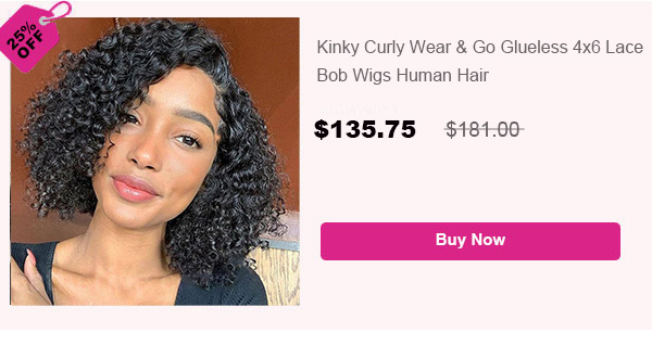 kinky curly bob lace wig