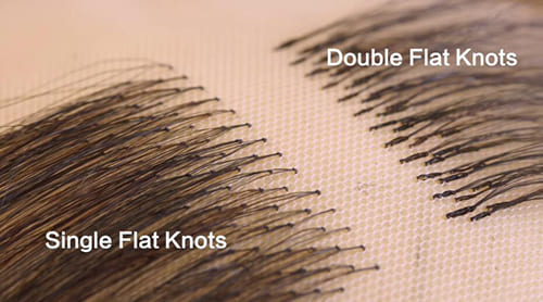 single flat knots and double flat knots