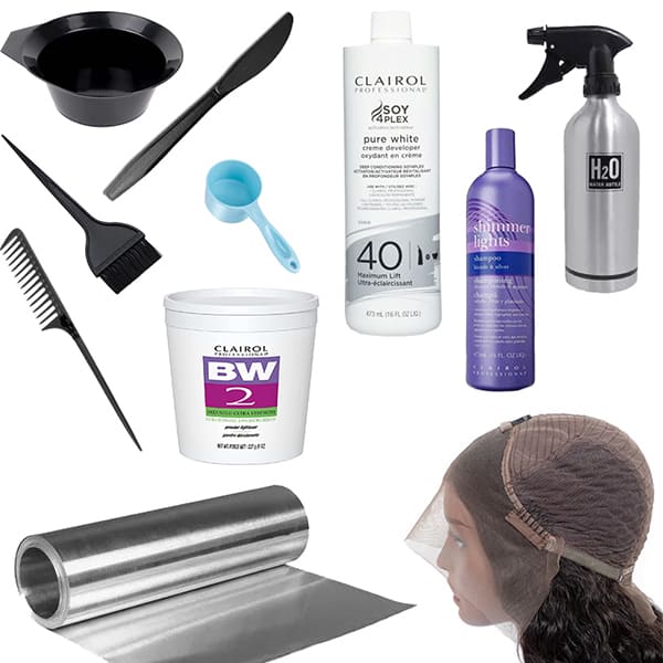 tools products needed for bleaching knot